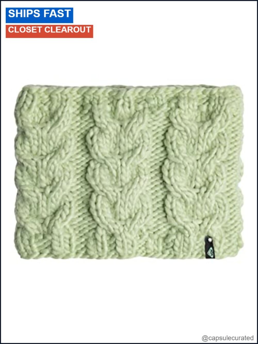 Roxy Winter Collar - Acrylic Neck Warmer, Pull On Closure